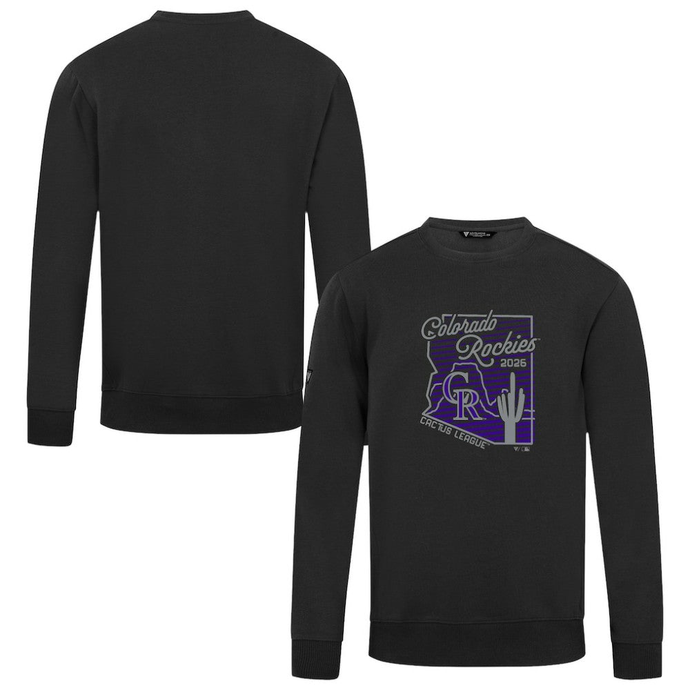 Colorado Rockies Levelwear Zane Sunrise Sweatshirt - Black - MLB Lifestyle