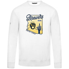 Milwaukee Brewers Levelwear Zane Sunrise Sweatshirt - White - MLB on Sale