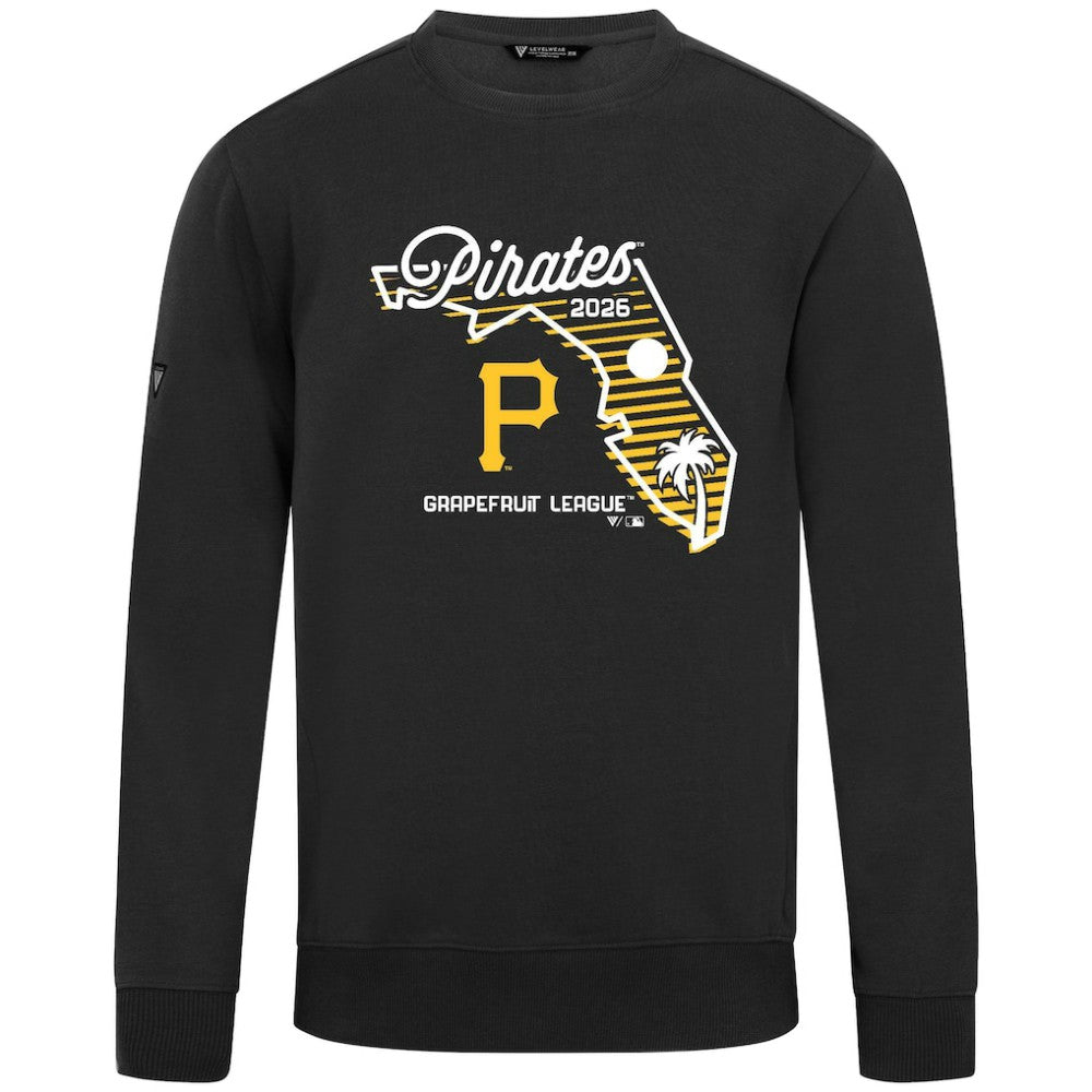 Pittsburgh Pirates Levelwear Zane Sunrise Sweatshirt - Black - MLB Sale