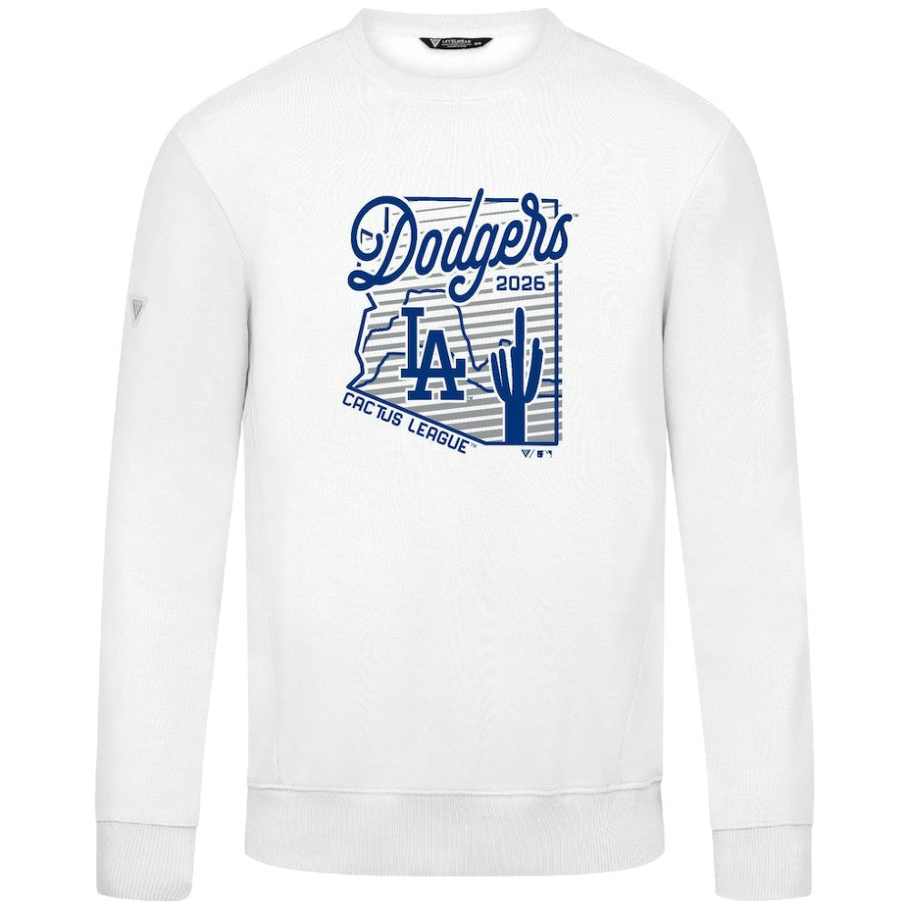 Los Angeles Dodgers Levelwear Zane Sunrise Sweatshirt - White - MLB on Sale