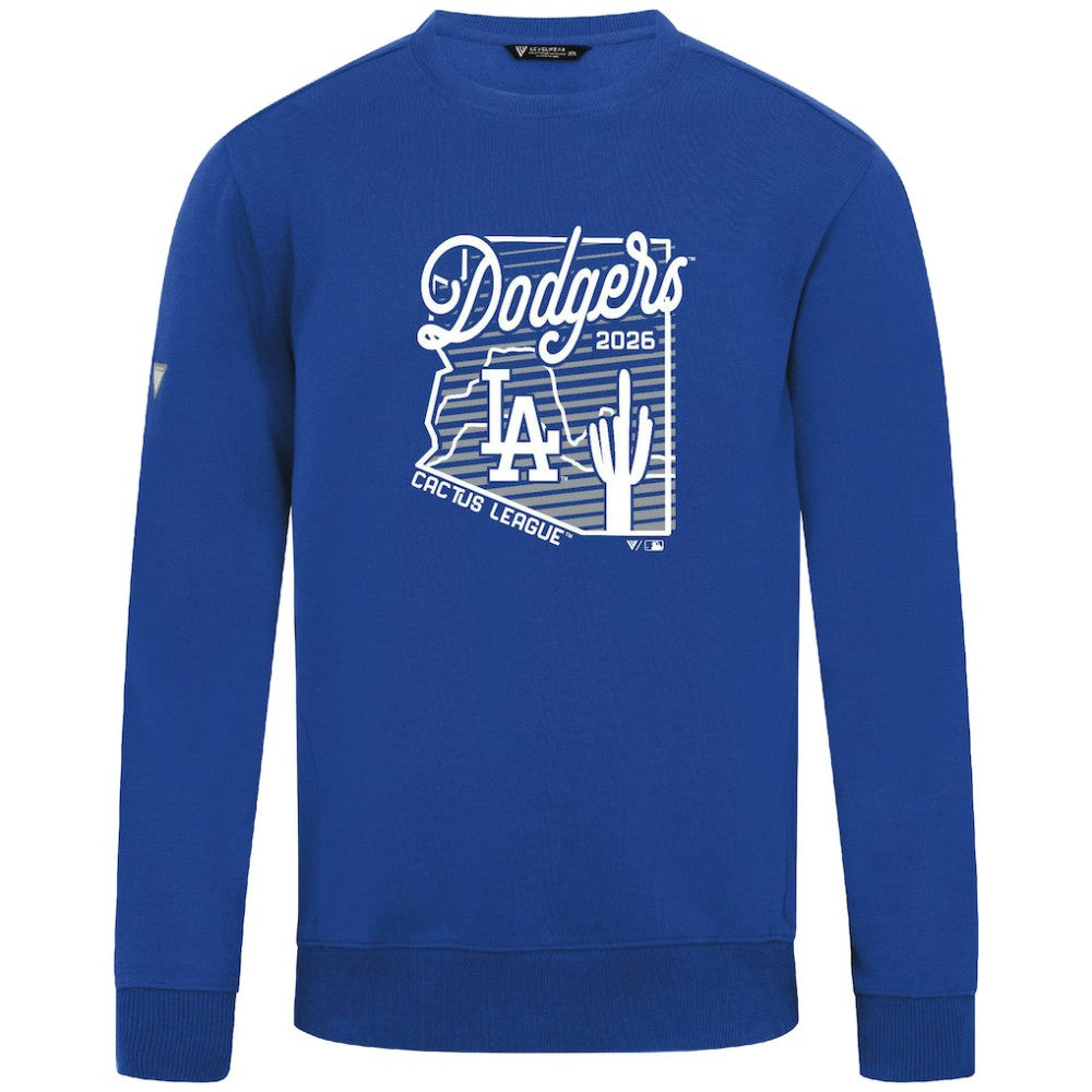 Los Angeles Dodgers Levelwear Zane Sunrise Sweatshirt - Royal - MLB on Sale