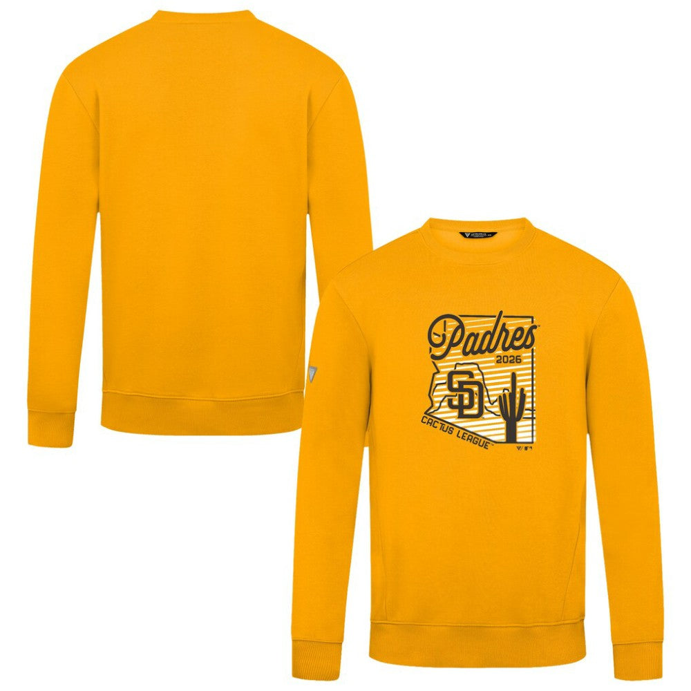 San Diego Padres Levelwear Zane Sunrise Sweatshirt - Gold - MLB Sale
