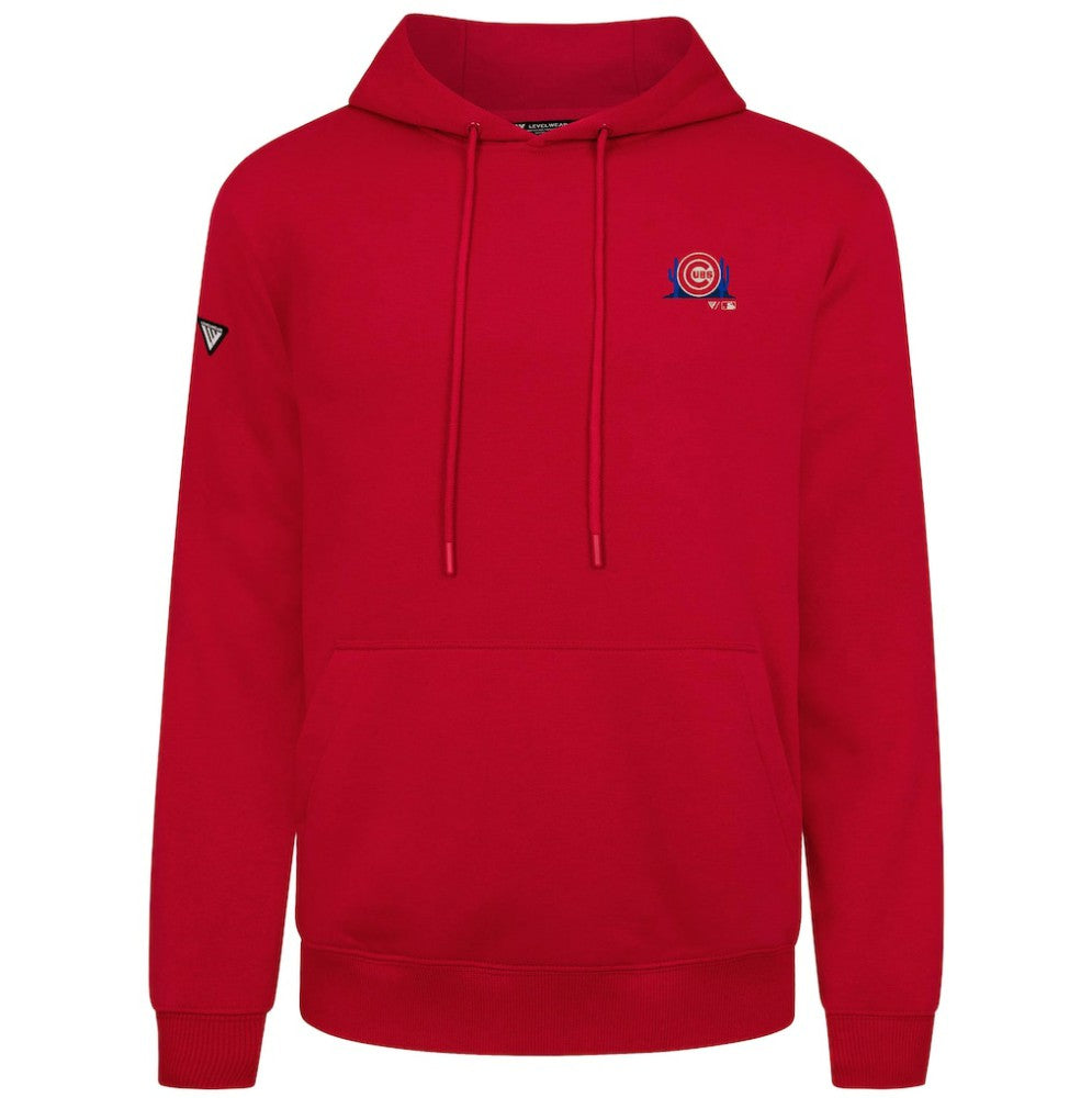 Chicago Cubs Levelwear Panoramic Podium Hoodie - Red - MLB on Sale