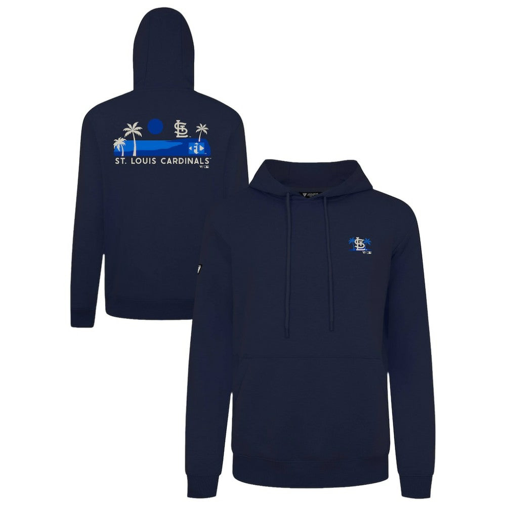 St. Louis Cardinals Levelwear Panoramic Podium Hoodie - Navy - MLB on Sale