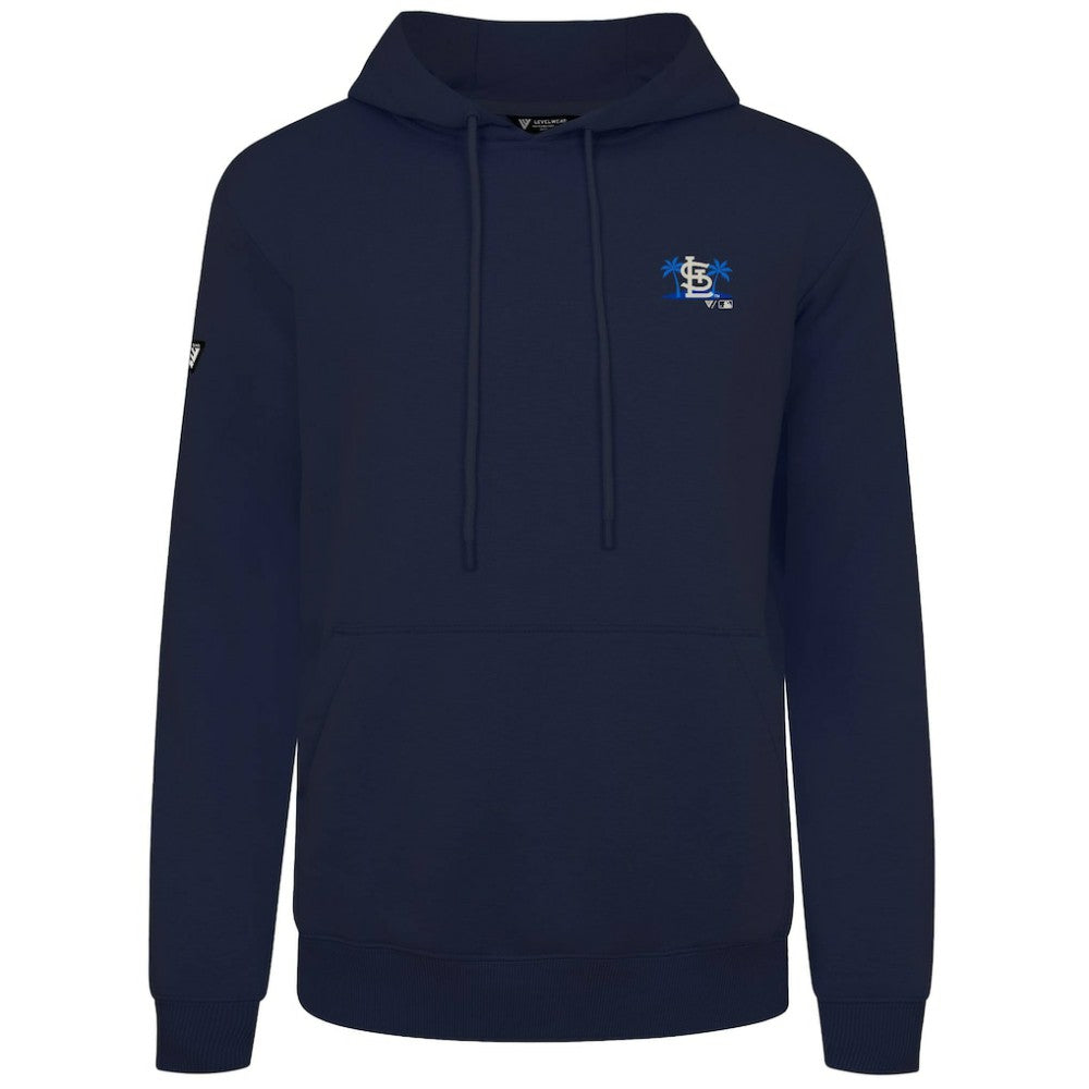 St. Louis Cardinals Levelwear Panoramic Podium Hoodie - Navy - MLB on Sale