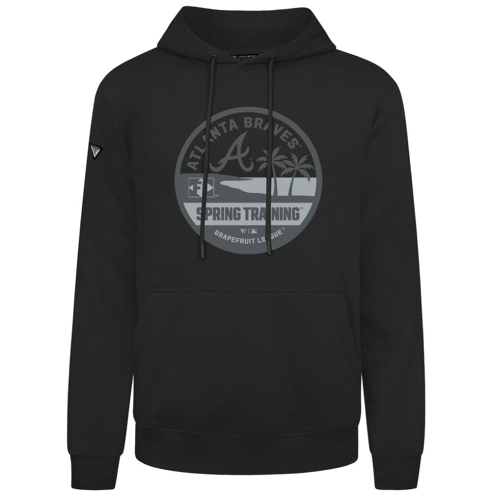 Atlanta Braves Levelwear Spring Badge Podium Hoodie - Black - MLB Sale