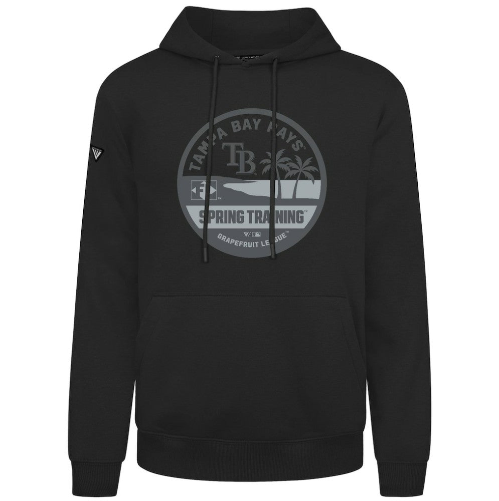 Tampa Bay Rays Levelwear Spring Badge Podium Hoodie - Black - MLB Lifestyle