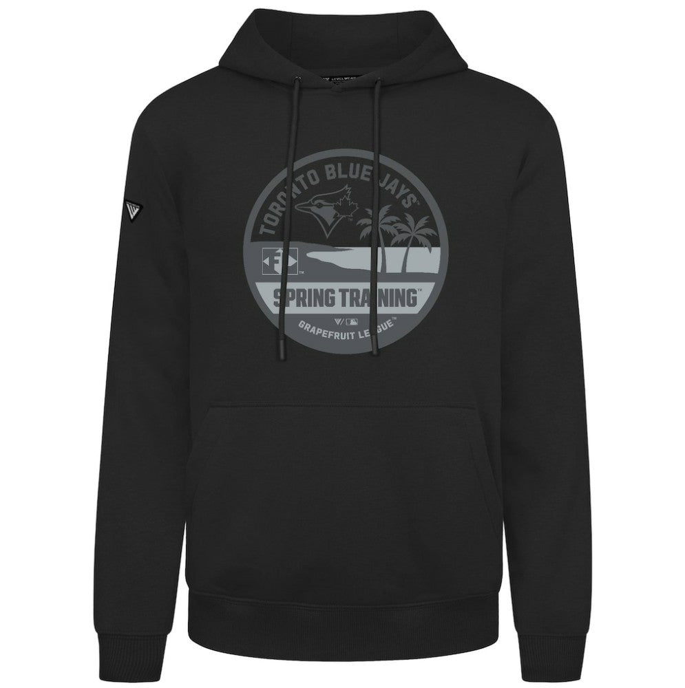 Toronto Blue Jays Levelwear Spring Badge Podium Hoodie - Black - MLB on Sale