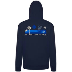 Miami Marlins Levelwear Panoramic Podium Hoodie - Navy - MLB on Sale