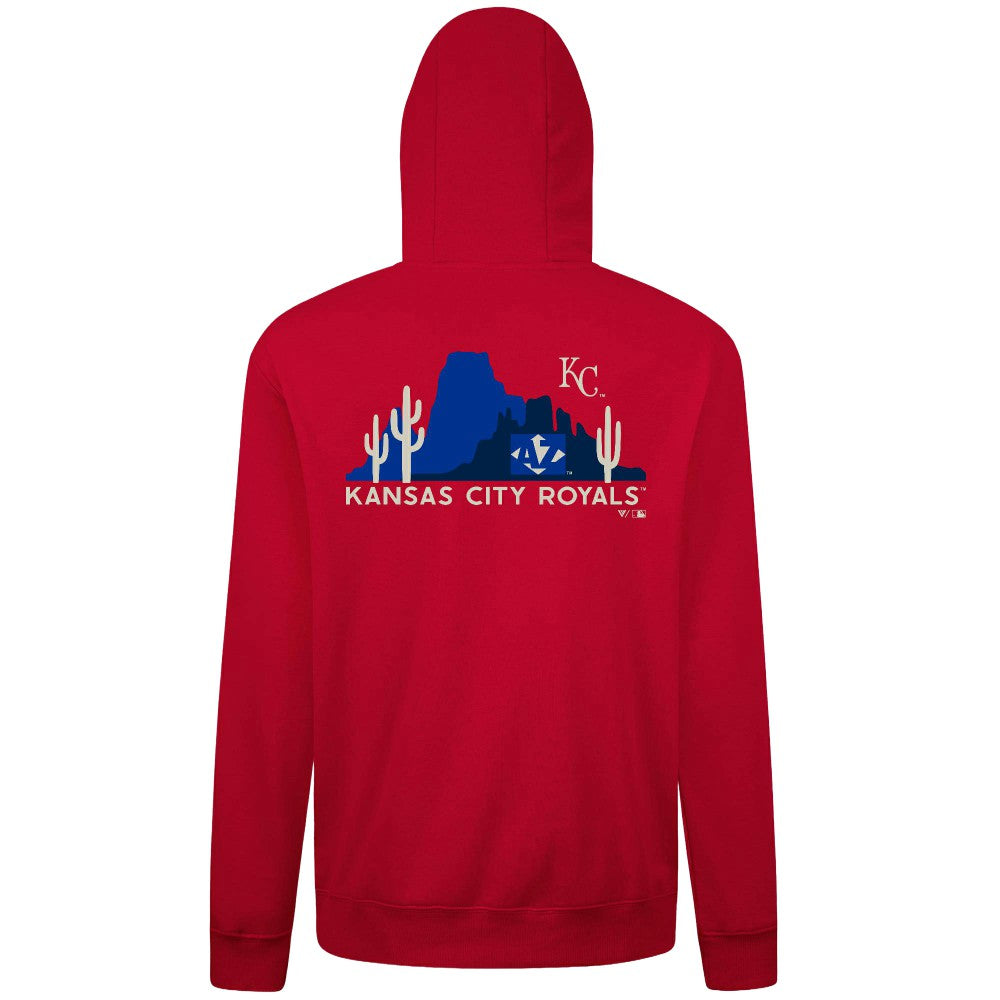 Kansas City Royals Levelwear Panoramic Podium Hoodie - Red - MLB on Sale