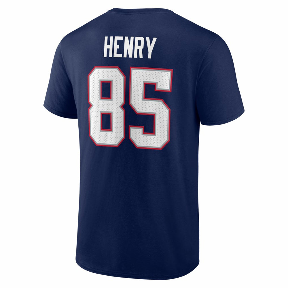 Hunter Henry New England Patriots Icon Name & Number T-Shirt Navy
