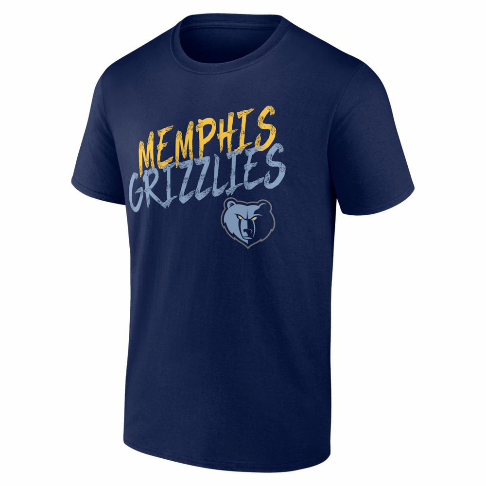 Memphis Grizzlies Big & Tall Hustle Personalized Name & Number T-Shirt Navy