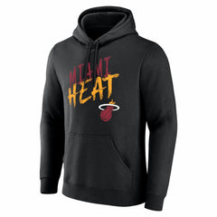 Miami Heat Big & Tall Hustle Personalized Name & Number Hoodie Black