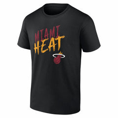 Miami Heat Big & Tall Hustle Personalized Name & Number T-Shirt Black