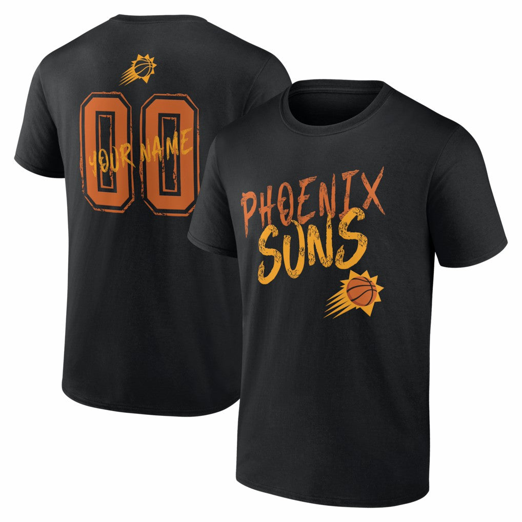 Phoenix Suns Big & Tall Hustle Personalized Name & Number T-Shirt Black