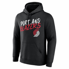 Portland Trail Blazers Big & Tall Hustle Personalized Name & Number Hoodie Black