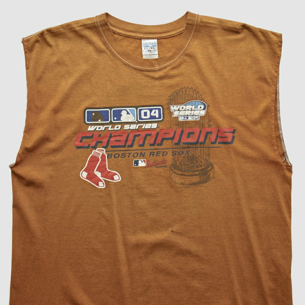 Boston Red Sox Gildan 2004 Tank - Brown - Vintage - Fanatics on Sale