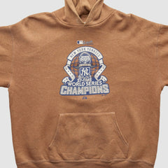 New York Yankees Majestic 2009 Hooded Pullover Sweatshirt - Tan - XVintage - Fanatics Discount