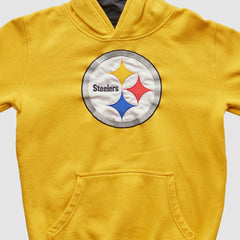 Fanatics Pittsburgh Steelers NFL 2000s Hooded Pullover Sweatshirt Yellow Vintage