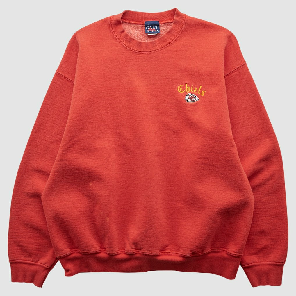 Fanatics Kansas City Chiefs Galt Sand 90s Pullover Sweatshirt Red Vintage