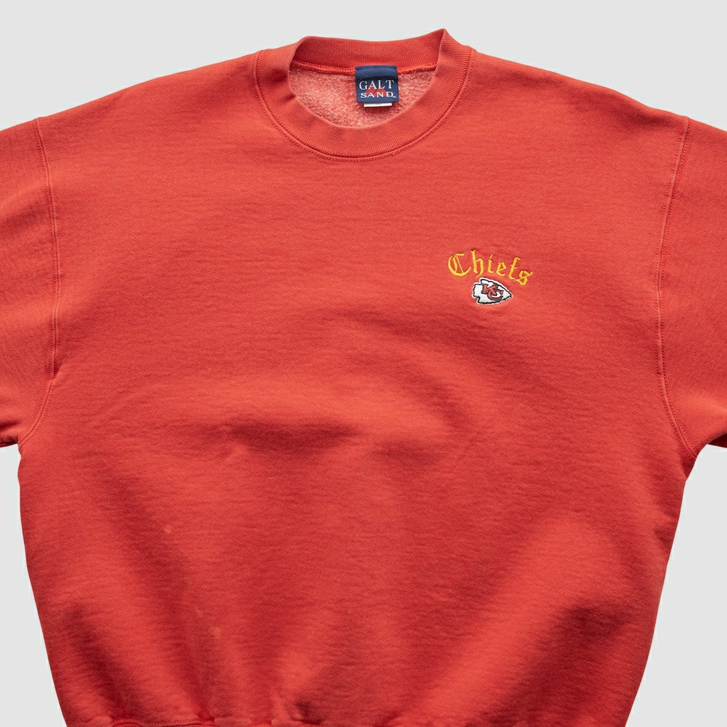 Fanatics Kansas City Chiefs Galt Sand 90s Pullover Sweatshirt Red Vintage