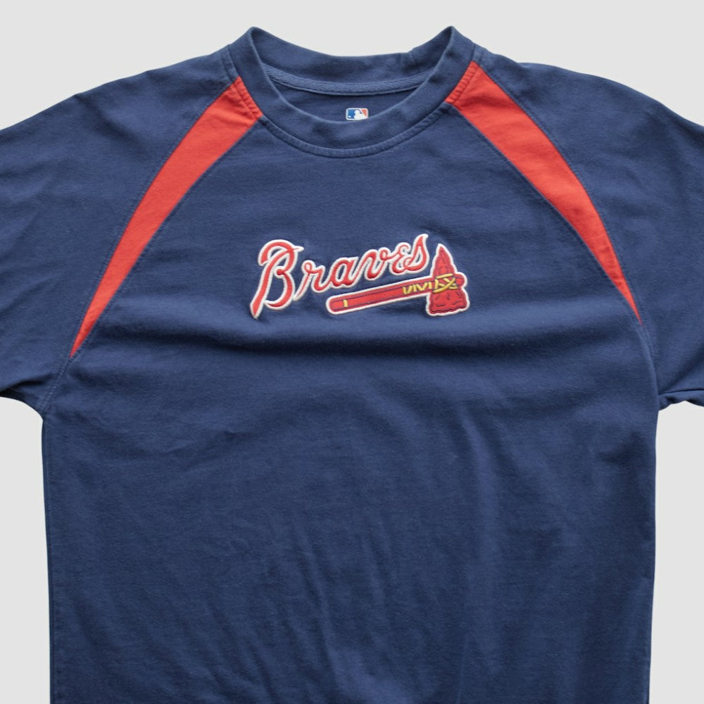 Atlanta Braves Genuine Merchandise 2000s T-shirt - Navy - Vintage - Fanatics Discount