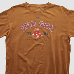 Boston Red Sox Majestic 2000s Long Sleeve T-shirt - Brown - Vintage - Fanatics Online