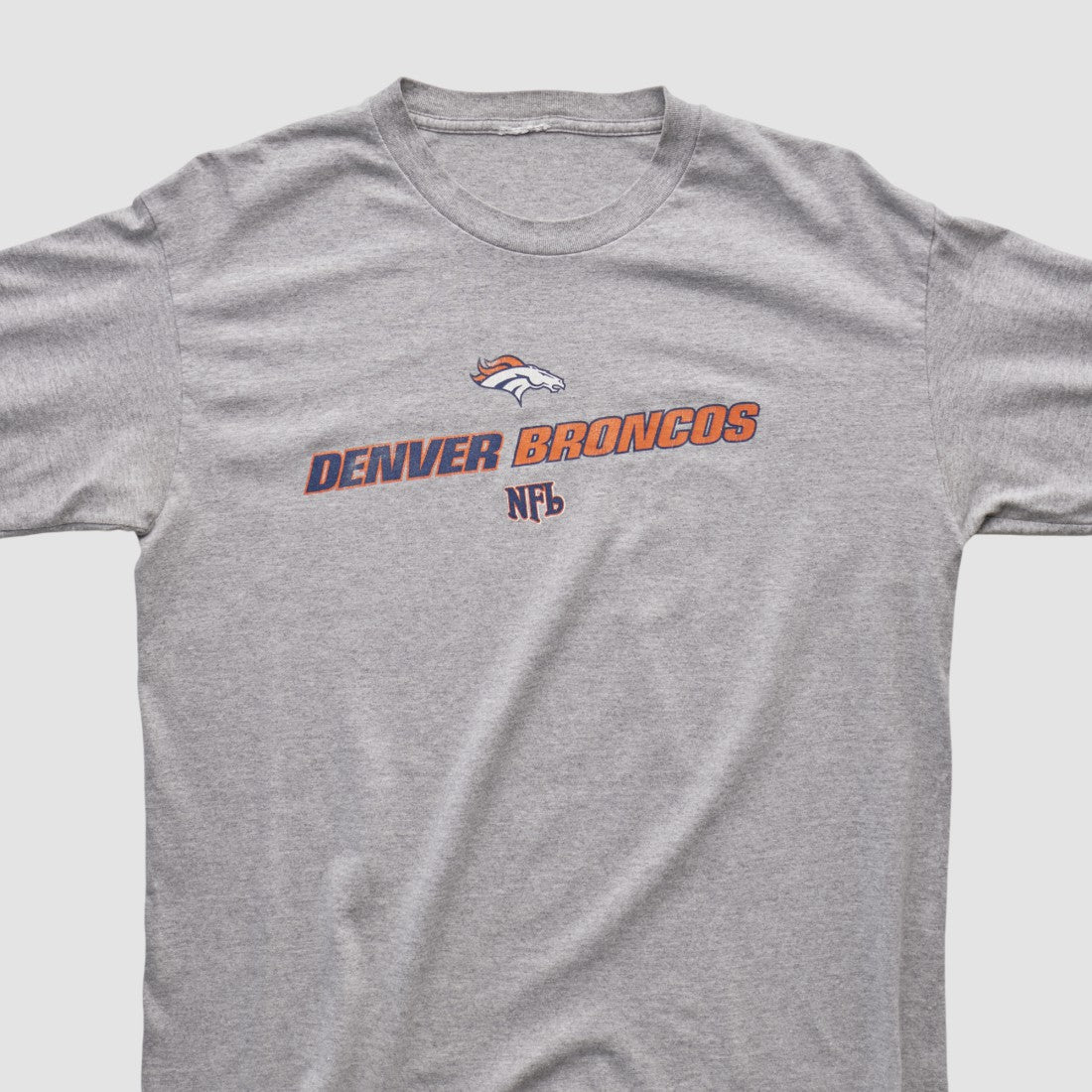 Fanatics Denver Broncos 2000s Long Sleeve T-shirt Heather Gray Vintage