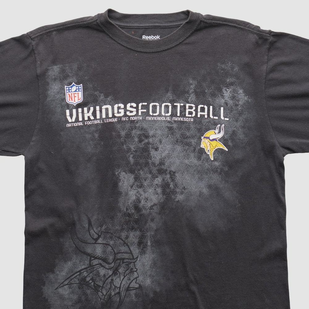 Fanatics Minnesota Vikings Reebok 2000s Long Sleeve T-shirt Black Vintage