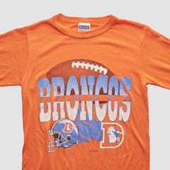 Fanatics Denver Broncos NFL 90s Long Sleeve T-shirt Orange Vintage