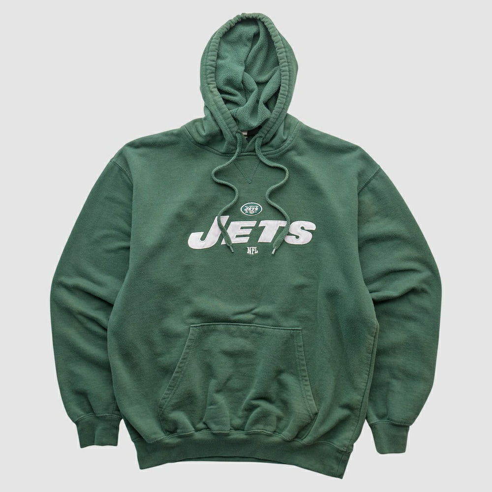 Fanatics New York Jets NFL 2010s Hooded Pullover Sweatshirt Green Vintage