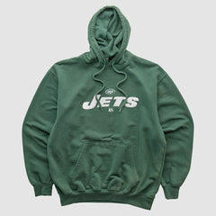 Fanatics New York Jets NFL 2010s Hooded Pullover Sweatshirt Green Vintage
