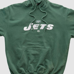 Fanatics New York Jets NFL 2010s Hooded Pullover Sweatshirt Green Vintage