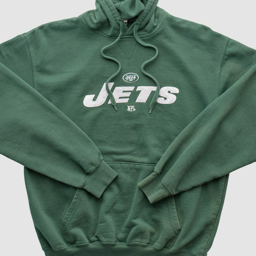 Fanatics New York Jets NFL 2010s Hooded Pullover Sweatshirt Green Vintage