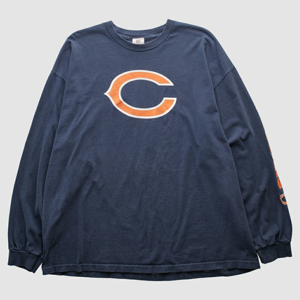 Fanatics Chicago Bears NFL 2010s Long Sleeve T-shirt Navy Vintage