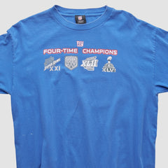 Fanatics New York Giants NFL 2010s Long Sleeve T-shirt Blue Vintage
