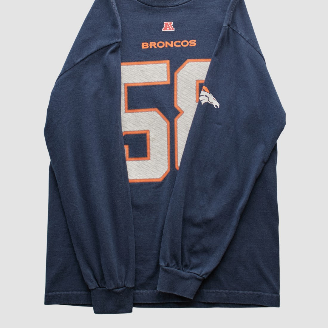 Fanatics Denver Broncos NFL 2010s Long Sleeve T-shirt Navy Vintage