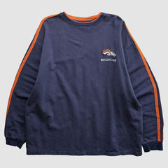 Fanatics Denver Broncos NFL 2000s Pullover Sweatshirt Navy Vintage