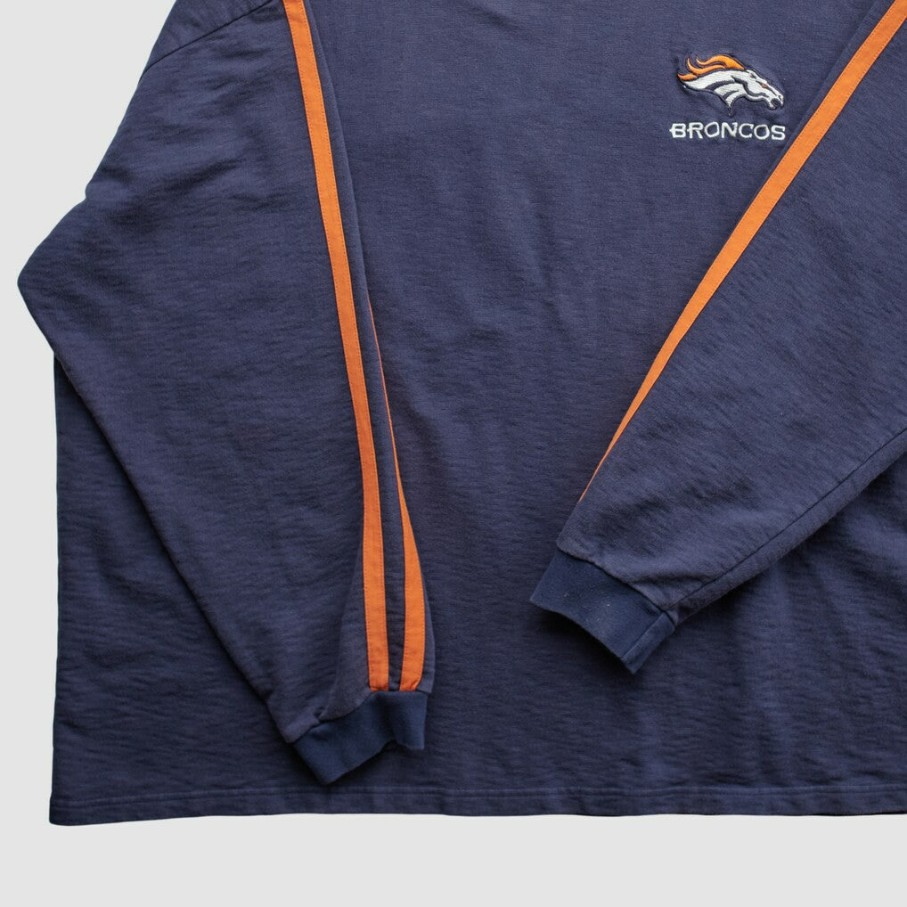 Fanatics Denver Broncos NFL 2000s Pullover Sweatshirt Navy Vintage