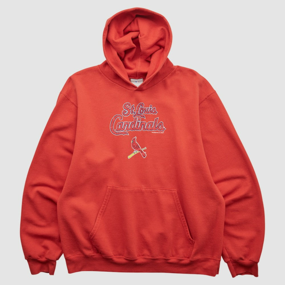 St. Louis Cardinals Genuine Merchandise 2000s Hooded Pullover Sweatshirt - Red - Vintage - Fanatics on Sale