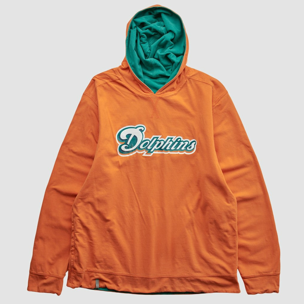 Fanatics Miami Dolphins 2010s Hooded Pullover Sweatshirt Teal Vintage