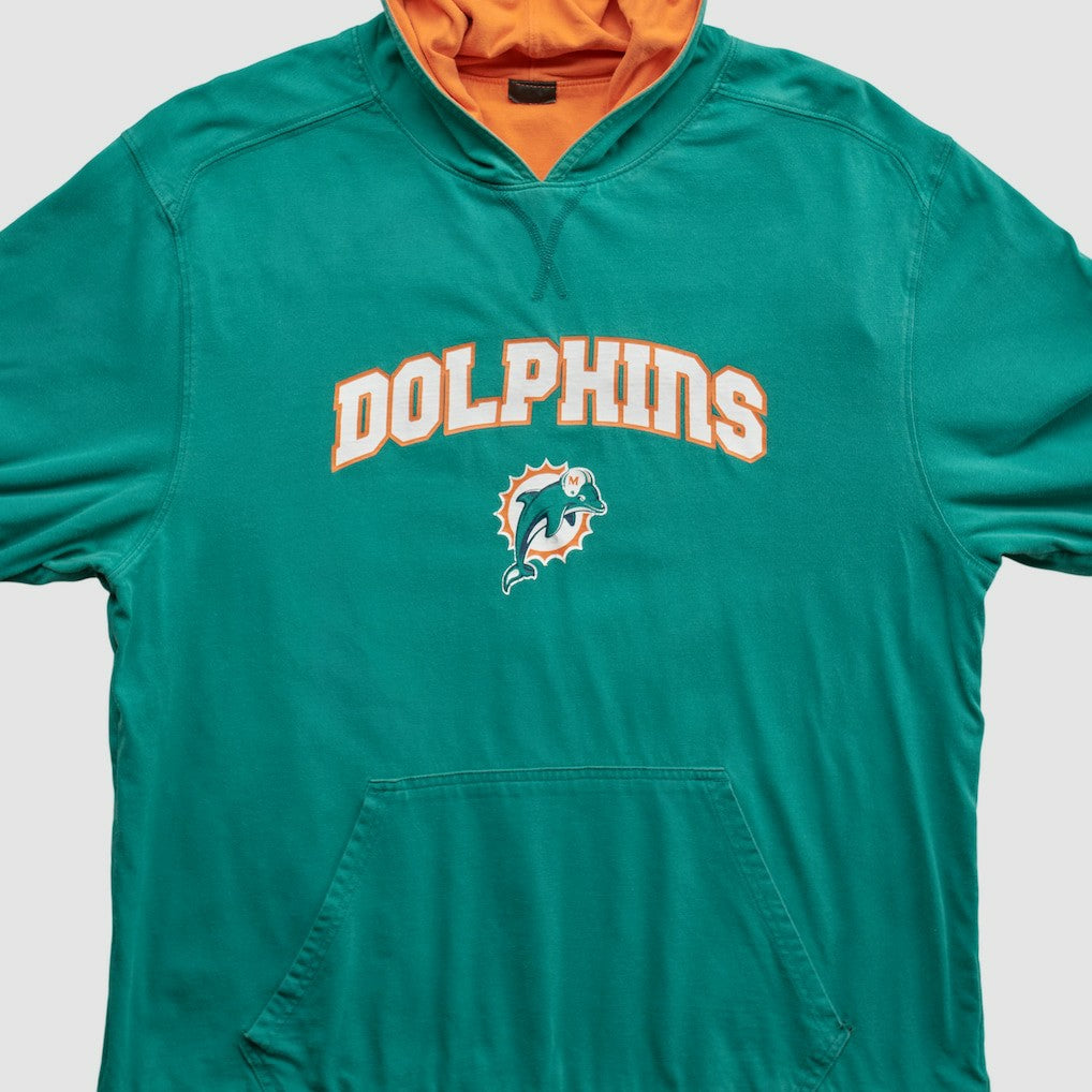 Fanatics Miami Dolphins 2010s Hooded Pullover Sweatshirt Teal Vintage
