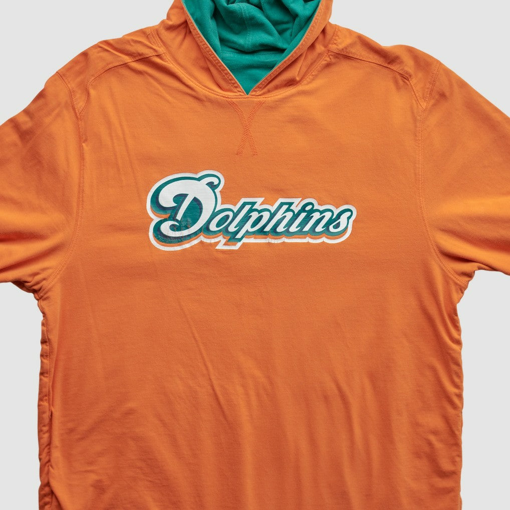Fanatics Miami Dolphins 2010s Hooded Pullover Sweatshirt Teal Vintage