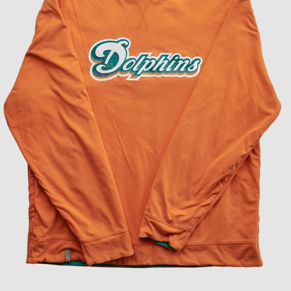 Fanatics Miami Dolphins 2010s Hooded Pullover Sweatshirt Teal Vintage