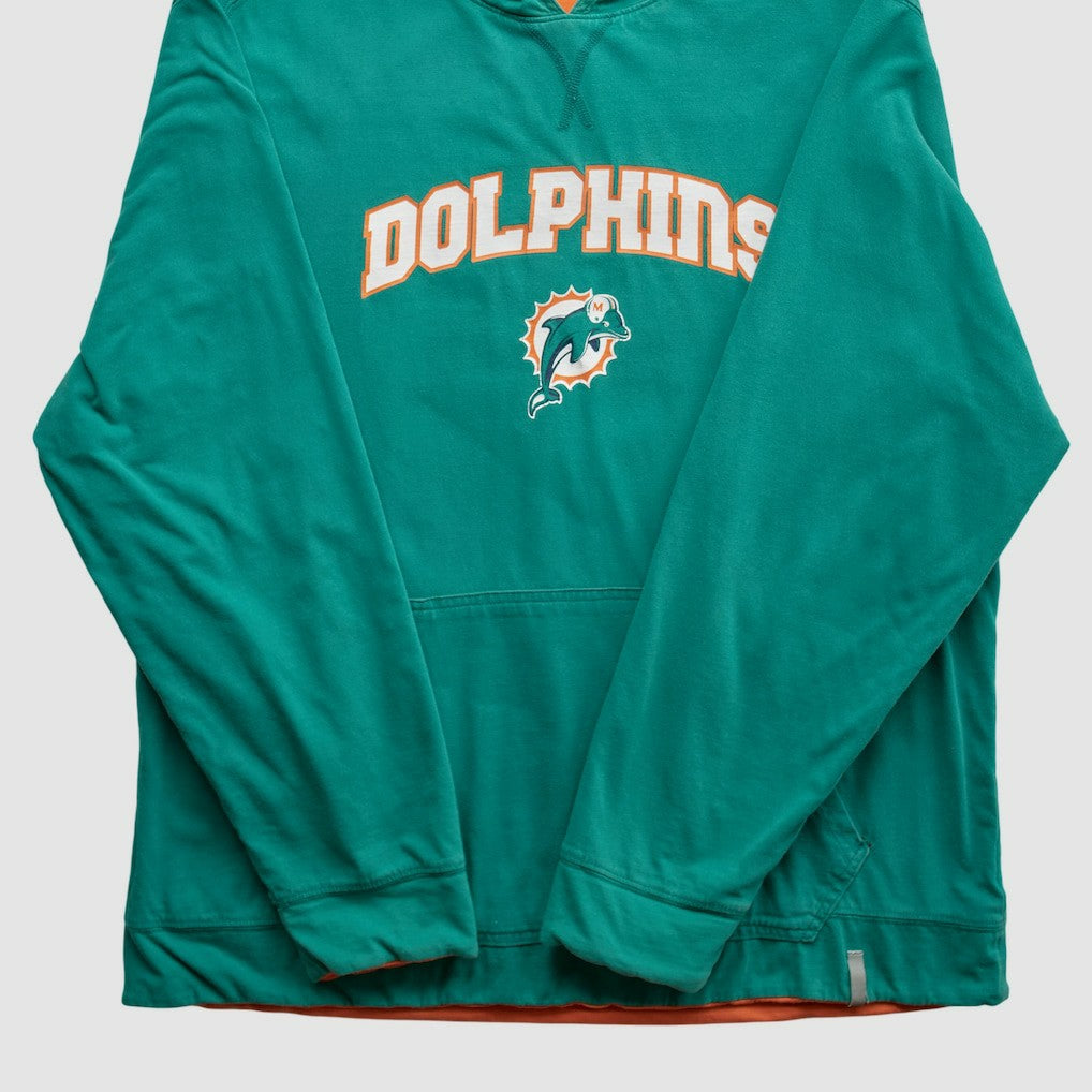 Fanatics Miami Dolphins 2010s Hooded Pullover Sweatshirt Teal Vintage