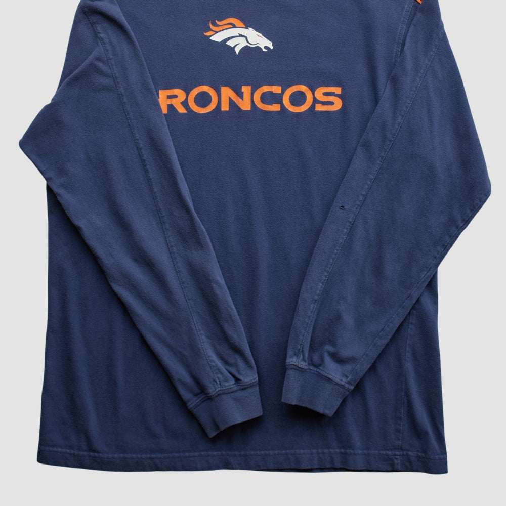 Fanatics Denver Broncos NFL 2000s Long Sleeve T-shirt Navy Vintage