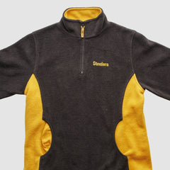 Fanatics Pittsburgh Steelers NFL 2000s 1/4 Zip Sweatshirt Black Vintage