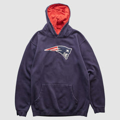Fanatics New England Patriots NFL 2000s Hooded Pullover Sweatshirt Navy Vintage