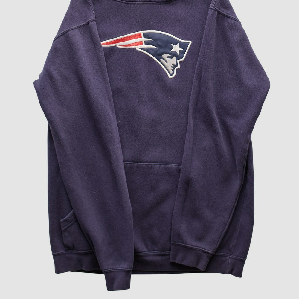 Fanatics New England Patriots NFL 2000s Hooded Pullover Sweatshirt Navy Vintage