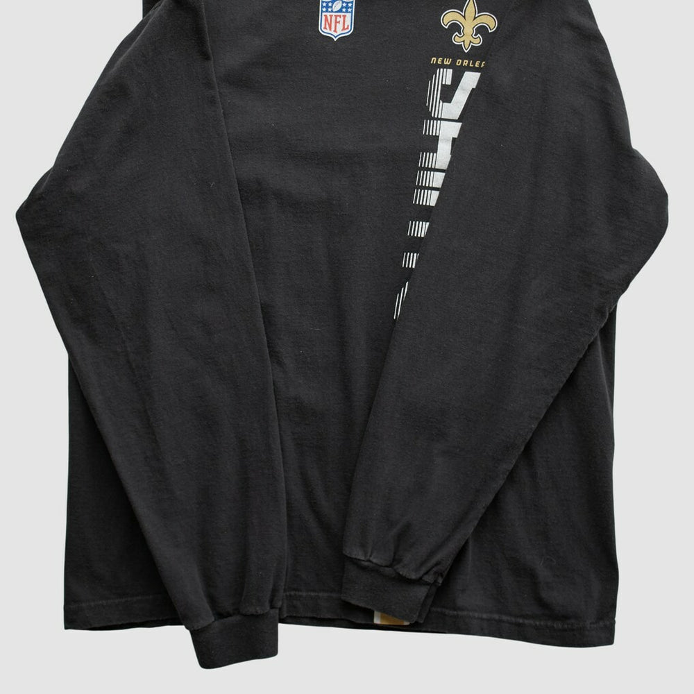 Fanatics New Orleans Saints Reebok 2000s Long Sleeve T-shirt Black Vintage